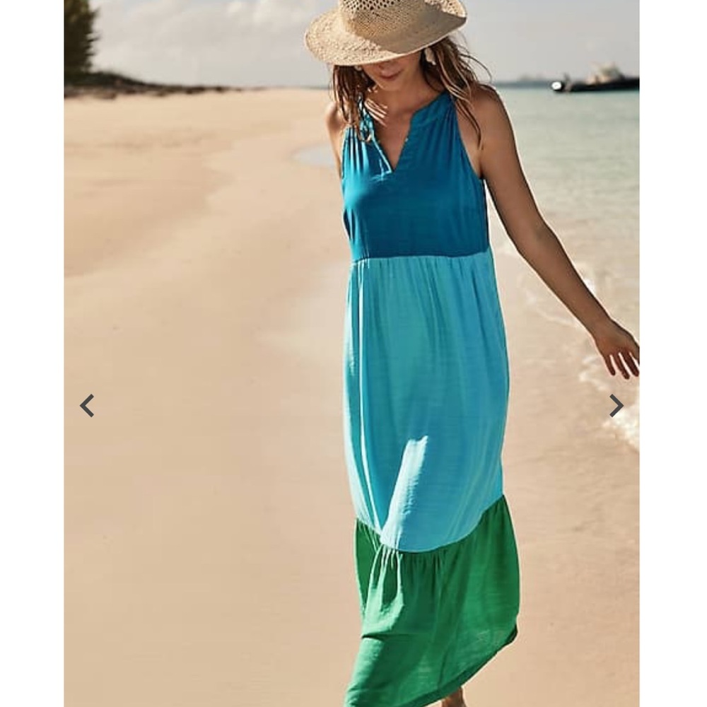 JJill summer color block dress - Medium